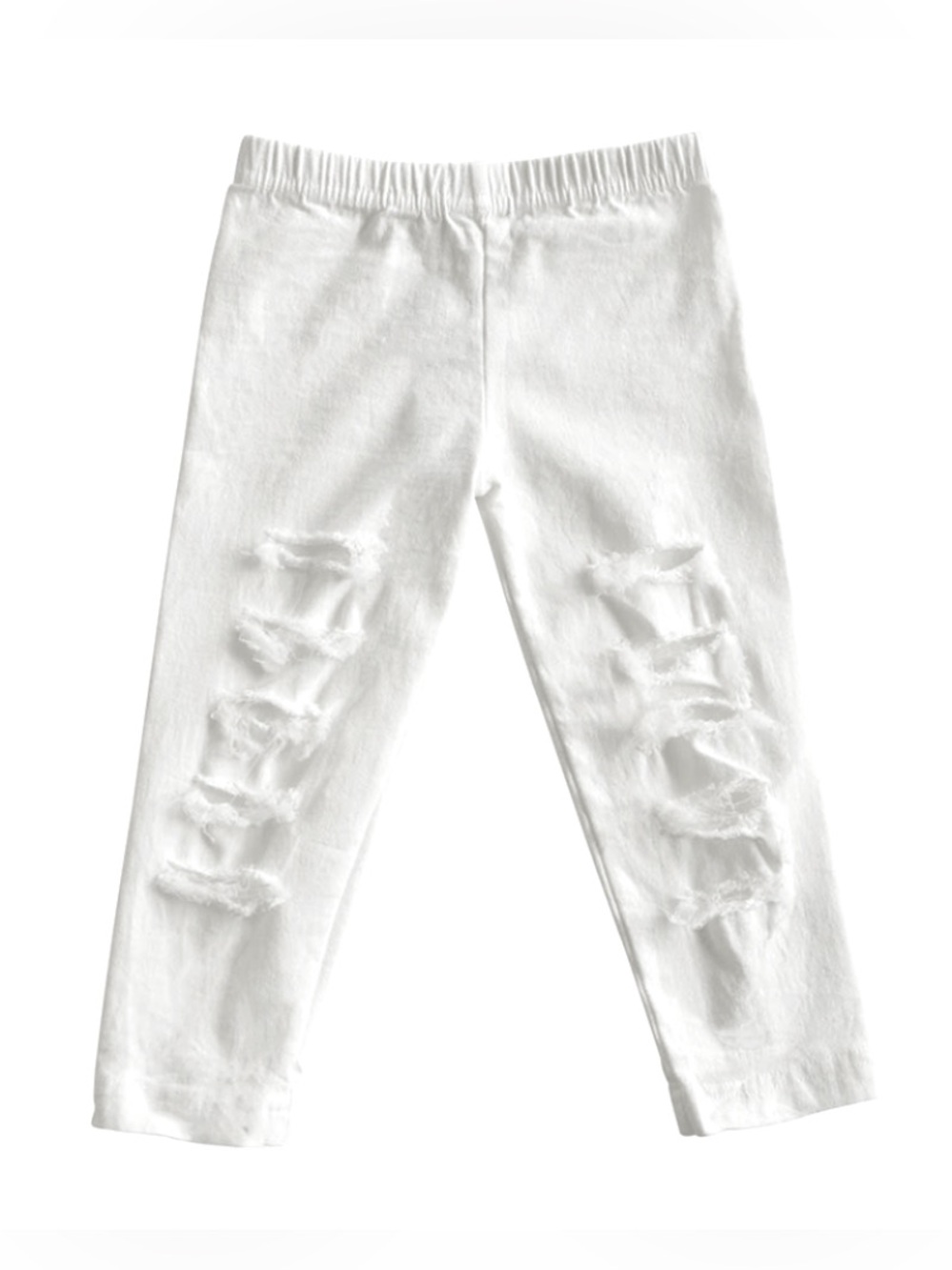 NWOT Bailey's Blossoms Roxie Slashed Jeggings in White 5T